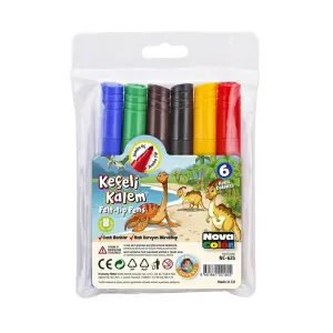 Nova Color Jumbo Keçeli Kalem 6 Renk
