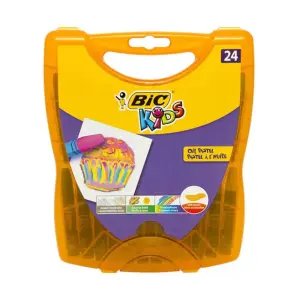 Bic Kids Oil Pastel Plastik Kutu 24 Renk