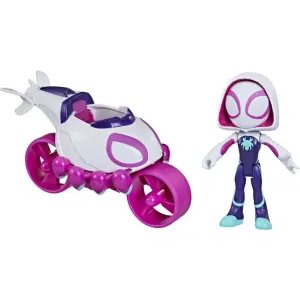Marvel Spidey Ghost Spider Figür ve Moto-Helikopter F1942