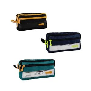 Kalemlig Kalem Kutusu Üç Bölmeli - Mesh Maxi