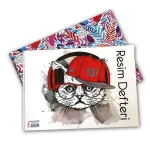 Defne Spiralli 15 Yp Resim Defteri 35X50 Cm