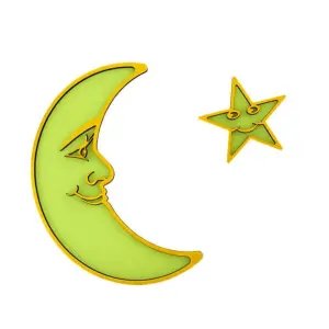 Fosforlu Ay Dede ve Yıldız 22 Cm