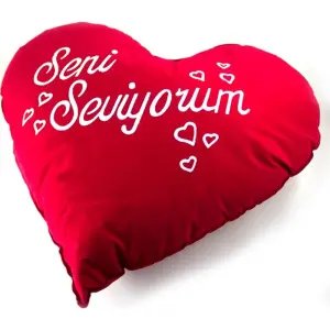 Seni Seviyorum Kalp Yastık
