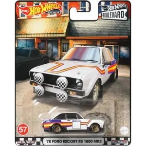 Hot Wheels Premium Boulevard 57 1978 Ford Escort Rs 1800 Mk2 HCR17