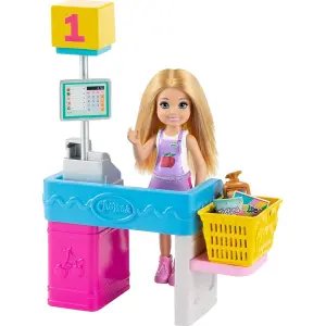 Barbie Chelsea Meslekleri Öğreniyor Market Çalışanı GTN67