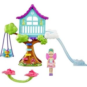 Barbie Dreamtopia Chelsea ve Eğlenceli Dünyası Ağaç Ev GTF49