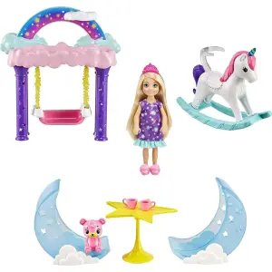 Barbie Dreamtopia Chelsea ve Eğlenceli Dünyası Oyun Parkı GTF50