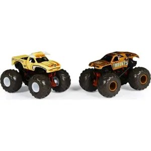 Monster Jam 1:64 Renk Değiştiren 2'li Araçlar Bulldozer Vs Team Meents