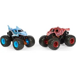 Monster Jam 1:64 Renk Değiştiren 2'li Araçlar Megalodon Vs OCTON8ER