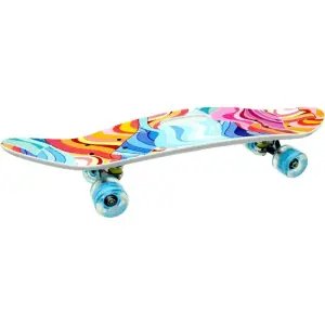 Orta Boy Desenli Işıklı Kaykay 65 Cm