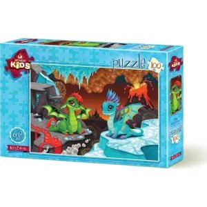 Art Kids Puzzle Bebek Ejderhalar 100 Parça 4509