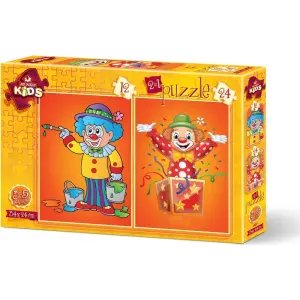Art Kids Puzzle Palyaço 2 İn 1 12+24 Parça 4487