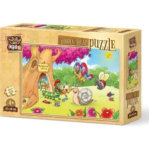 Art Kids Ressam Tırtıl 25 Parça Ahşap Puzzle 5873