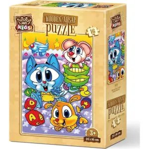 Art Kids Haylaz Minikler 16 Parça Ahşap Puzzle 5859