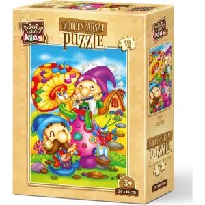 Art Kids Şarkıcı Elfler 16 Parça Ahşap Puzzle 5854