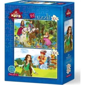 Art Kids Puzzle Prensesin Hayali 2 İn 1 100 Parça 5643
