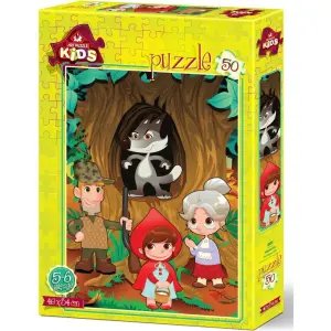 Art Kids Puzzle Pelerinli Kız 50 Parça 4503