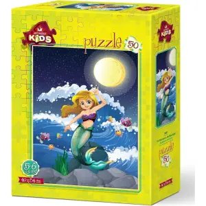 Art Kids Puzzle Ayışığında Denizkızı 50 Parça 5601