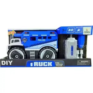 Şarjlı Matkaplı Sök Tak Polis Kamyonu