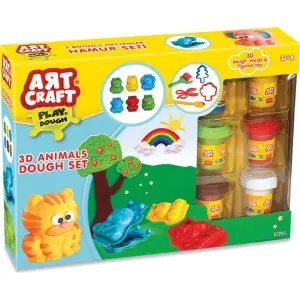 Art Craft 3D Sevimli Hayvanlar Oyun Hamuru Seti