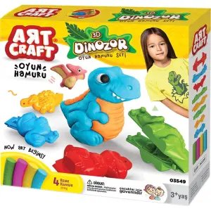 Art Craft 3D Dinozor Oyun Hamuru Seti