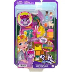 Polly Pocket ve Maceraları Micro Kamp Macerası Lamalı Kompakt Oyun Seti HKV33