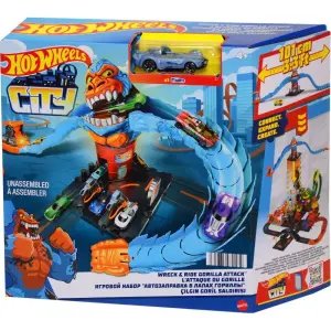 Hot Wheels Düşman Yaratıklar Çılgın Goril Saldırısı Oyun Seti HDR30