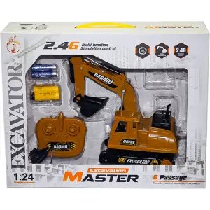 Kumandalı Şarjlı Full Fonksiyon Ekskavatör 1:24