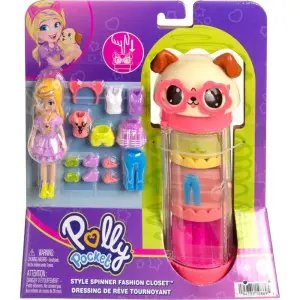 Polly Pocket Moda Eğlencesi Dönen Kıyafet Dolabı Oyun Seti HKW06