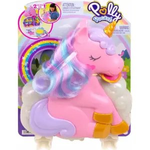 Polly Pocket Tek Boynuzlu Altın Gökkuşağı Salonu Oyun Seti HKV51