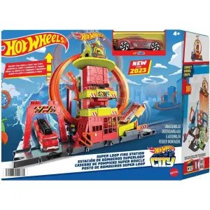 Hot Wheels Çember Pistli İtfaiye İstasyonu Oyun Seti HKX41