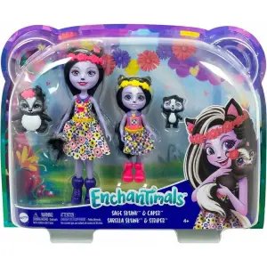 Enchantimals Kız Kardeş Bebekler Serisi Sage Skunk & Caper HCF82