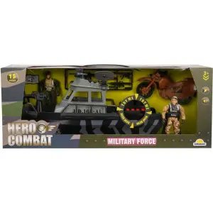 Hero Combat Sesli ve Işıklı Askeri Gemi Oyun Seti