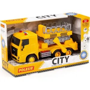 Polesie City Işıklı ve Sesli Sürtmeli Asansörlü Kamyon