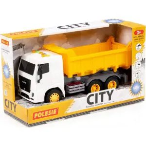 Polesie City Işıklı ve Sesli Sürtmeli Damperli Kamyon