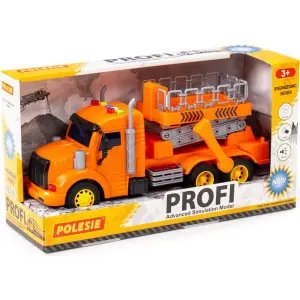 Polesie Profi Işıklı ve Sesli Sürtmeli Asansörlü Kamyon