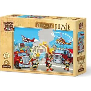 Art Kids Kahraman İtfaiyeciler 50 Parça Ahşap Puzzle 5891