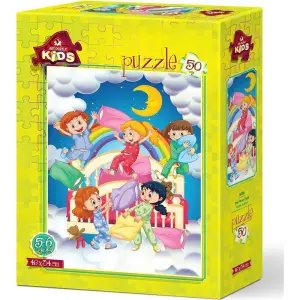 Art Kids Puzzle Yastık Savaşı 50 Parça 5600