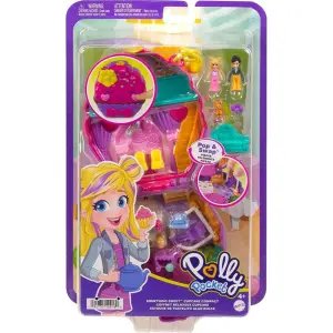 Polly Pocket ve Maceraları Micro Sevimli Tatlar Kompakt Cupcake Oyun Seti HKV31