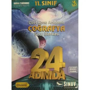 11. Sınıf Coğrafya 24 Adımda Konu Anlatımlı Soru Bankası