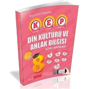 Kırmızı Beyaz 8.Sınıf Kep Din Kültürü ve Ahlak Bilgisi Soru Bankası