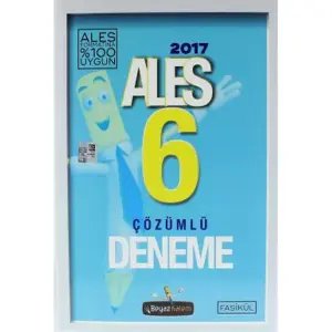 Ales 6 2017 Çözümlü Deneme