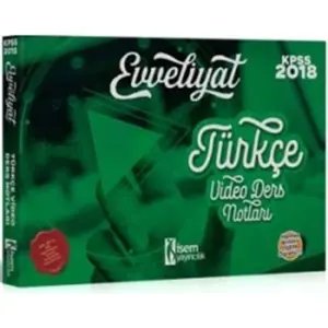 Kpss 2018 Evveliyat Türkçe Video Ders Notları