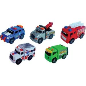 Road Rippers Mini Şehir Hizmet Araçları 5'li Set