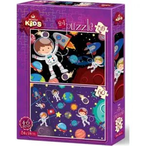 Art Kids Puzzle Uzay 2 İn 1 35+60 Parça 4495