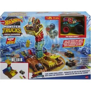 Hot Wheels Monster Trucks Arenada Yarı Final Zıplama Macerası Oyun Seti HNB94
