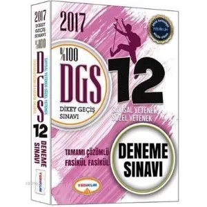 Dgs Sayısal Yetenek & Sözel Yetenek Tamamı Çözümlü 12 Deneme Sınavı