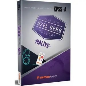 Kpss-A Maliye Bire Bir Özel Ders Notları