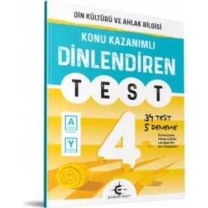 4. Sınıf Din Kültürü ve Ahlak Bilgisi Dinlendiren Test