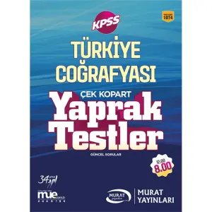 Kpss Türkiye Coğrafyası Yaprak Test